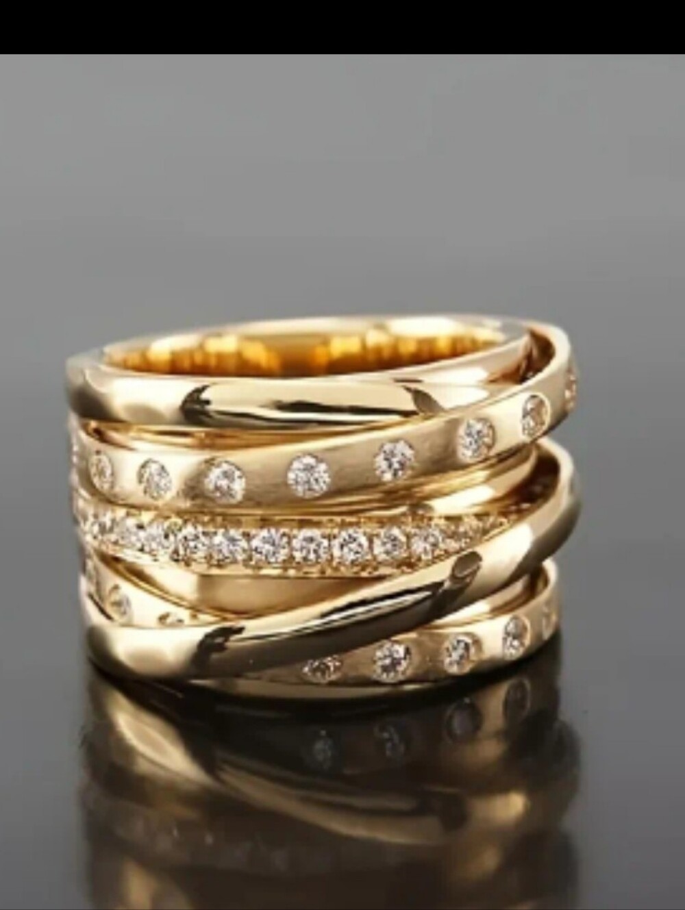 Macys 18 Kt Gold Plated Ring